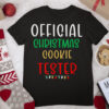 Funny Xmas Cookie Quotes Official Christmas Cookie Tester T Shirt