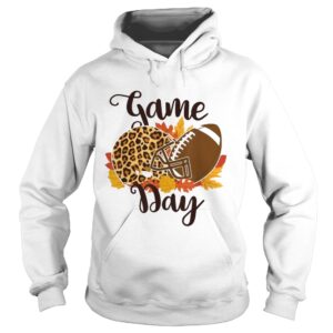 Game Day Football Fan Leopard Helmet Ball Fall Autumn Tshirts