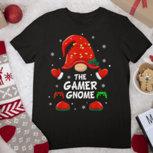 Gamer Gnome Matching Family Group Christmas Party T Shirt