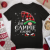 Gammie Gnome Buffalo Plaid Red Matching Family Christmas T Shirt
