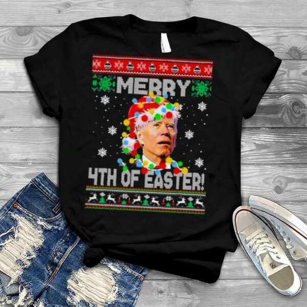 Happy 4th Of Easter Funny Joe Biden Christmas T Shirt