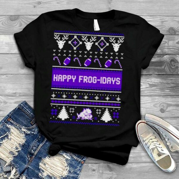 Happy frog idays 2022 ugly Christmas T shirt