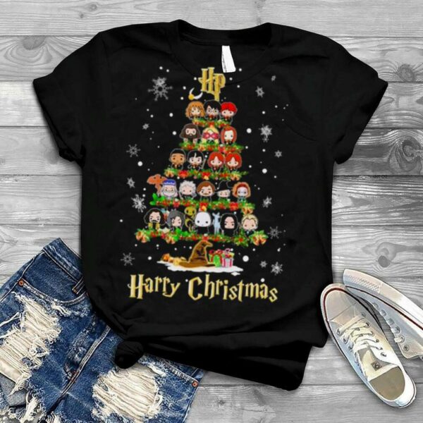 Harry Christmas tree Harry Potter Chibi 2022 shirt