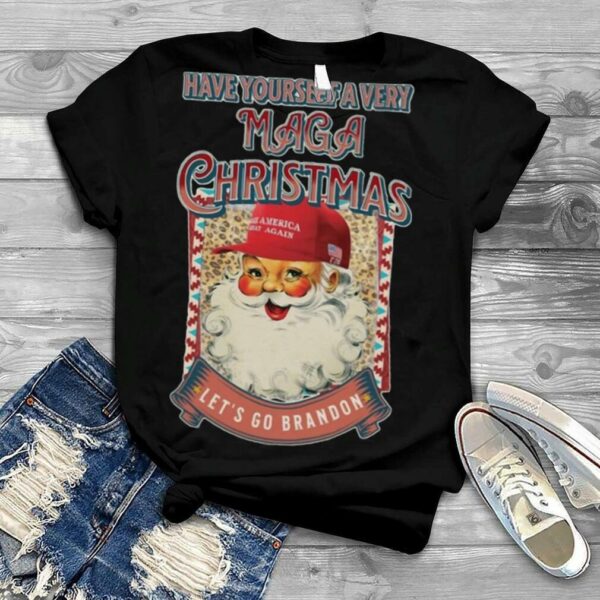 Have Yourself A Very Maga Christmas Let’s Go Brandon Santa Merry Christmas shirt