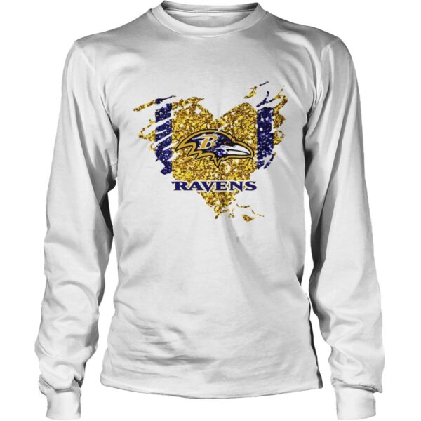 Heart Diamond Baltimore Ravens Shirt