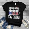 Ho Ho Hold My Beer USA Men Woman Kids Christmas in July T Shirt