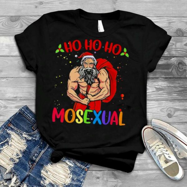 Ho ho ho mosexual gay santa LGBT gay pride Christmas T shirt