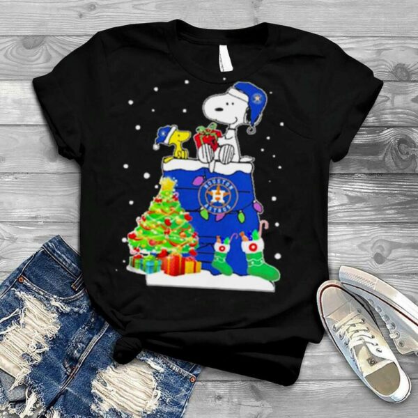 Houston Astros Snoopy And Woodstock Merry Christmas 2022 shirt