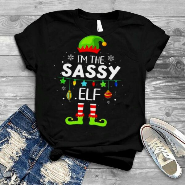 I’m The Sassy Elf Matching Family Christmas Group Pajama 2021 shirt