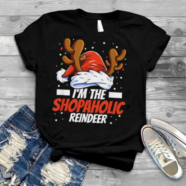 I’m the shopaholic reindeer family matching christmas shirt