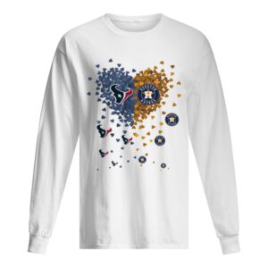I love New England Patriots and Houston Astros heart shirt