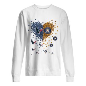 I love New England Patriots and Houston Astros heart shirt