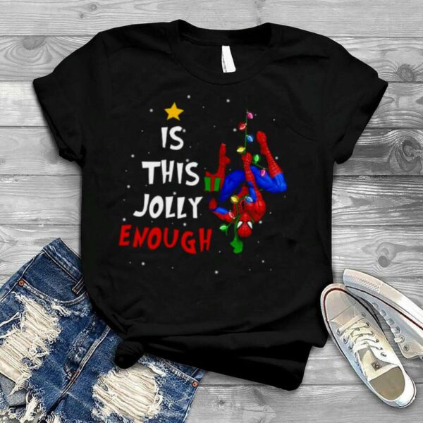 Is This Jolly Enough Spider man Christmas Lights shirt