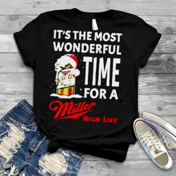 It’s the most wonderful time for a Miller High Life Christmas shirt