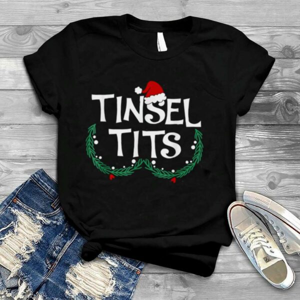 Jingle balls tinsel tits couples Christmas matching couple shirt