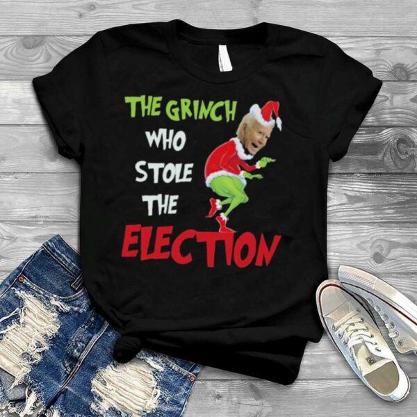 Joe Biden the grinch who stole the election Christmas T shirt