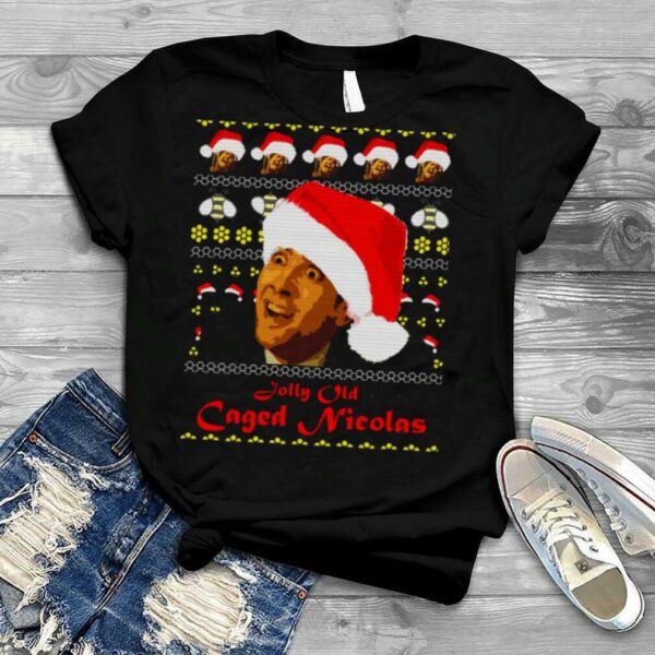 Jolly Old Caged Nicolas Christmas shirt