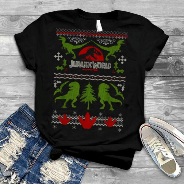 Jurassic World Dinosaur Xmas Ugly Christmas T Shirt