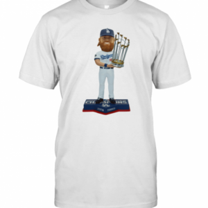 Justin Turner Member Los Angeles Dodgers 2020 World Series Champions Bobblehead T-Shirt