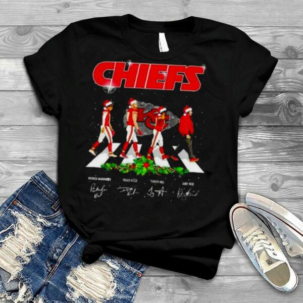 Kansas City Chiefs Christmas Abbey Road Signatures 2022 shirt