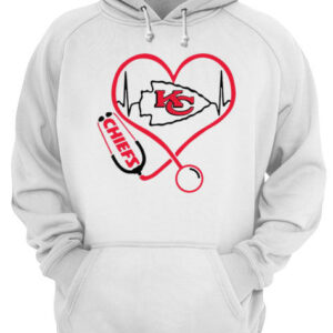 Kansas City Chiefs Heart Nurse Stethoscope shirt 3
