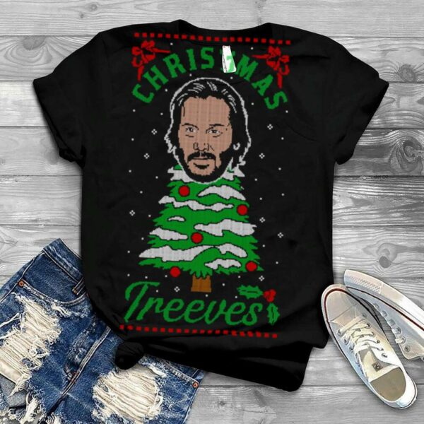 Keanu Reeves Christmas Treeves Meme Internet 2020 Xmas shirt