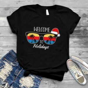 Kids Boys Girls Xmas Santa Holidays Beach Christmas in July T Shirt