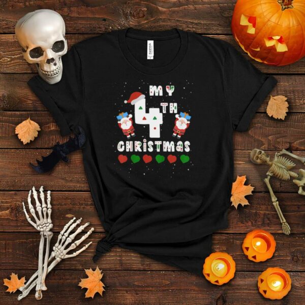 Kids Kids My Fourth Christmas Baby Child 4th Xmas Idea T Shirt