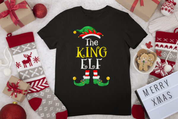 King Elf Matching Group Xmas Funny Family Christmas T Shirt