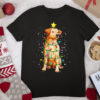 Labrador Retriever Dog Christmas Tree Lights Pajamas Xmas T Shirt