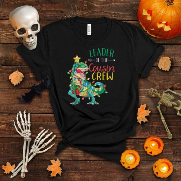 Leader of The Cousin Crew Christmas Cousins Family T Shirt