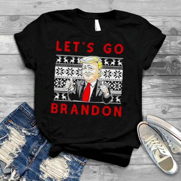 Let’s Go Brandon Christmas Trump Anti Biden Unisex T Shirt