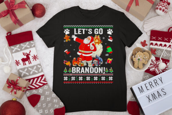 Lets Go Brandon Santa Claus Christmas shirt