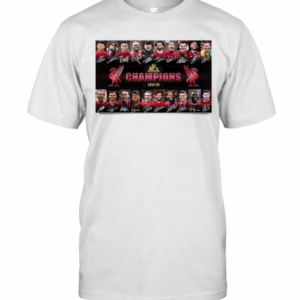 Liverpool FC Champions 2019 2020 Signatures T-Shirt