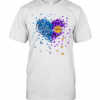 Los Angeles Dodgers And Los Angeles Lakers Heart T-Shirt