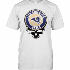 Los Angeles Rams Football Skull T-Shirt