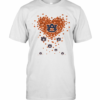 Love Auburn Tigers Logo Hearts T-Shirt