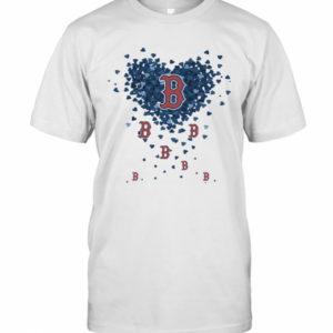 Love Boston Red Sox Baseball Logo Hearts T-Shirt