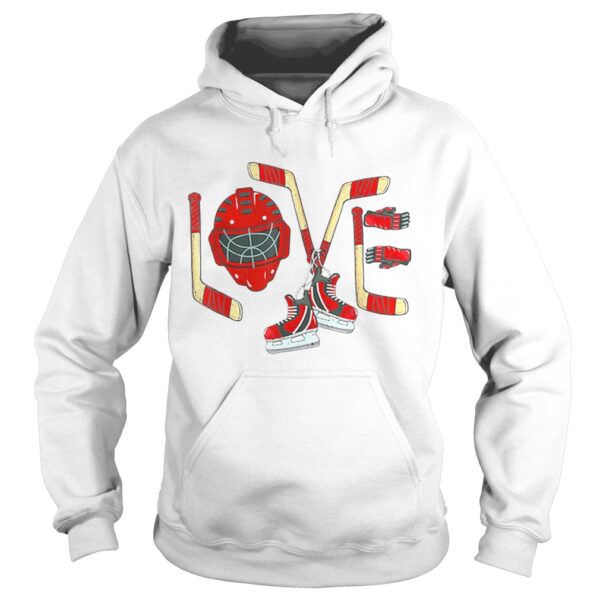 Love Ice Hockey Valentines Day shirt