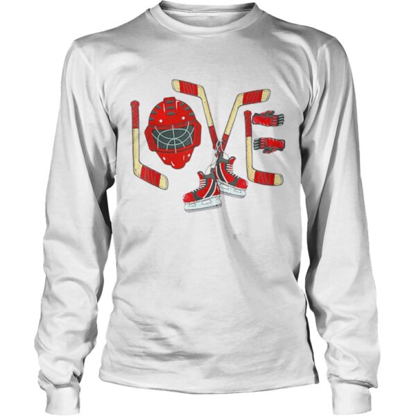 Love Ice Hockey Valentines Day shirt