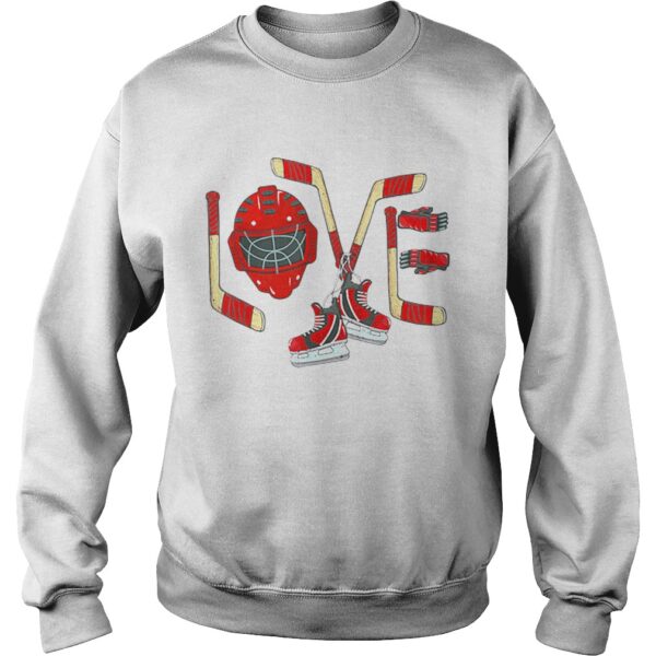 Love Ice Hockey Valentines Day shirt