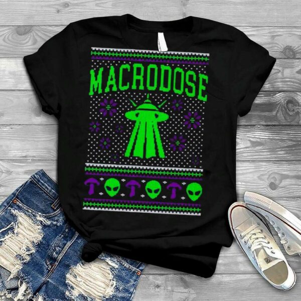 Macrodose UFO Ugly Christmas 2022 shirt