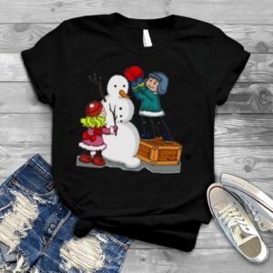 Making Snowman Christmas shirt