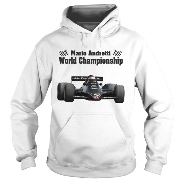 Mario andretti world championship flag shirt