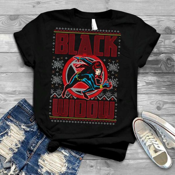 Marvel Black Widow Ugly Christmas T Shirt