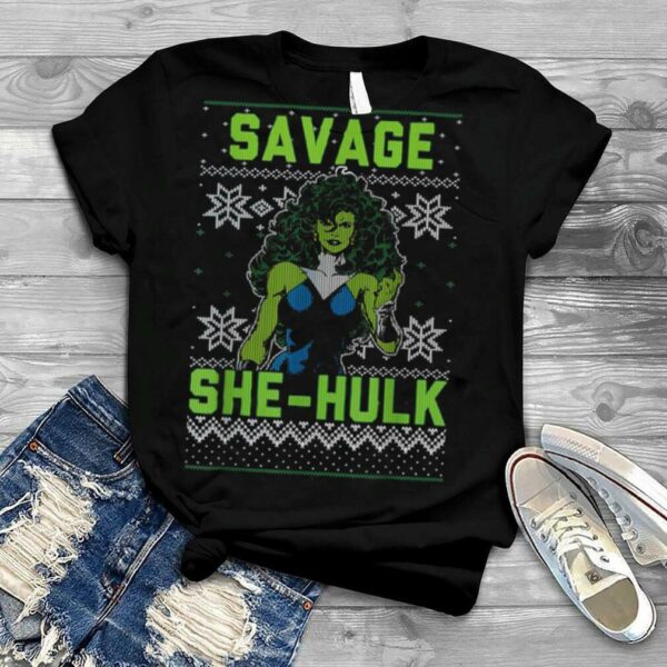 Marvel She Hulk Savage Ugly Christmas T Shirt