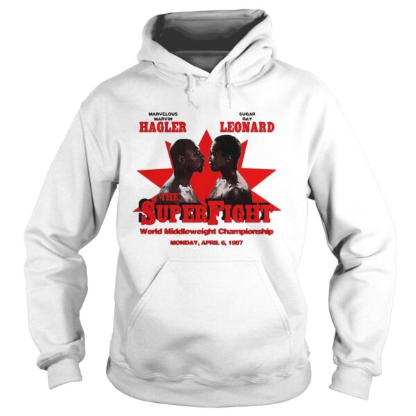 Marvelous marvin hagler vs sugar ray leonard the super fight world middleweight championship shirt