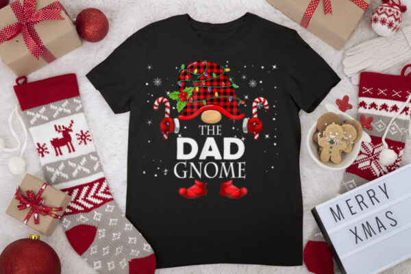 Matching Family Funny The Dad Gnome Christmas PJ Group T Shirt