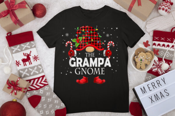 Matching Family Funny The Grampa Gnome Christmas PJ Group T Shirt