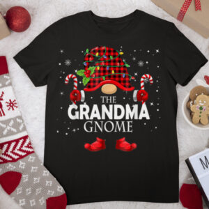 Matching Family Funny The Grandma Gnome Christmas PJ Group T Shirt